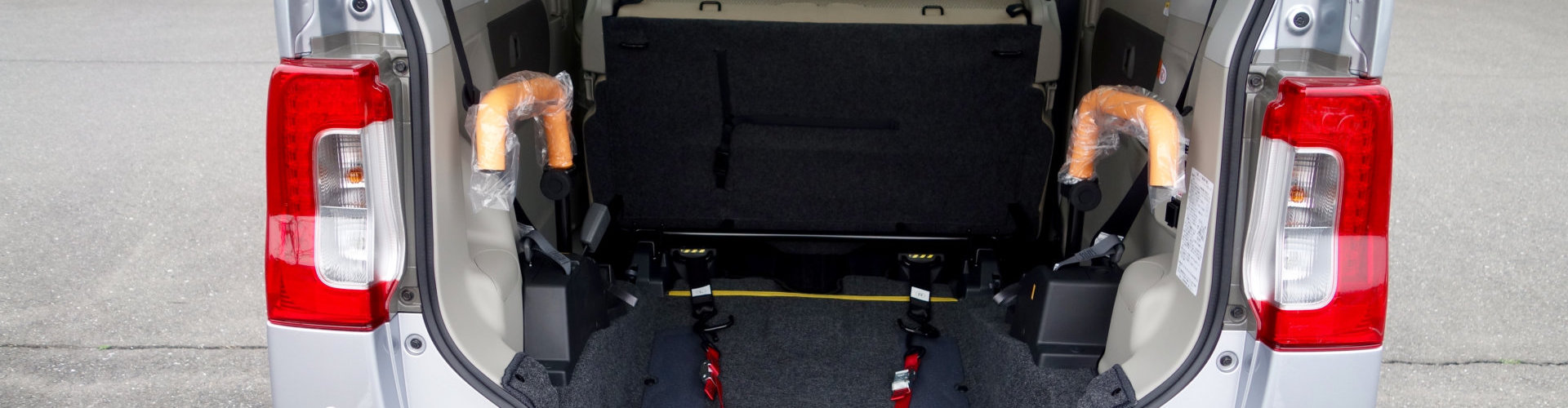 wheelchair inside the car